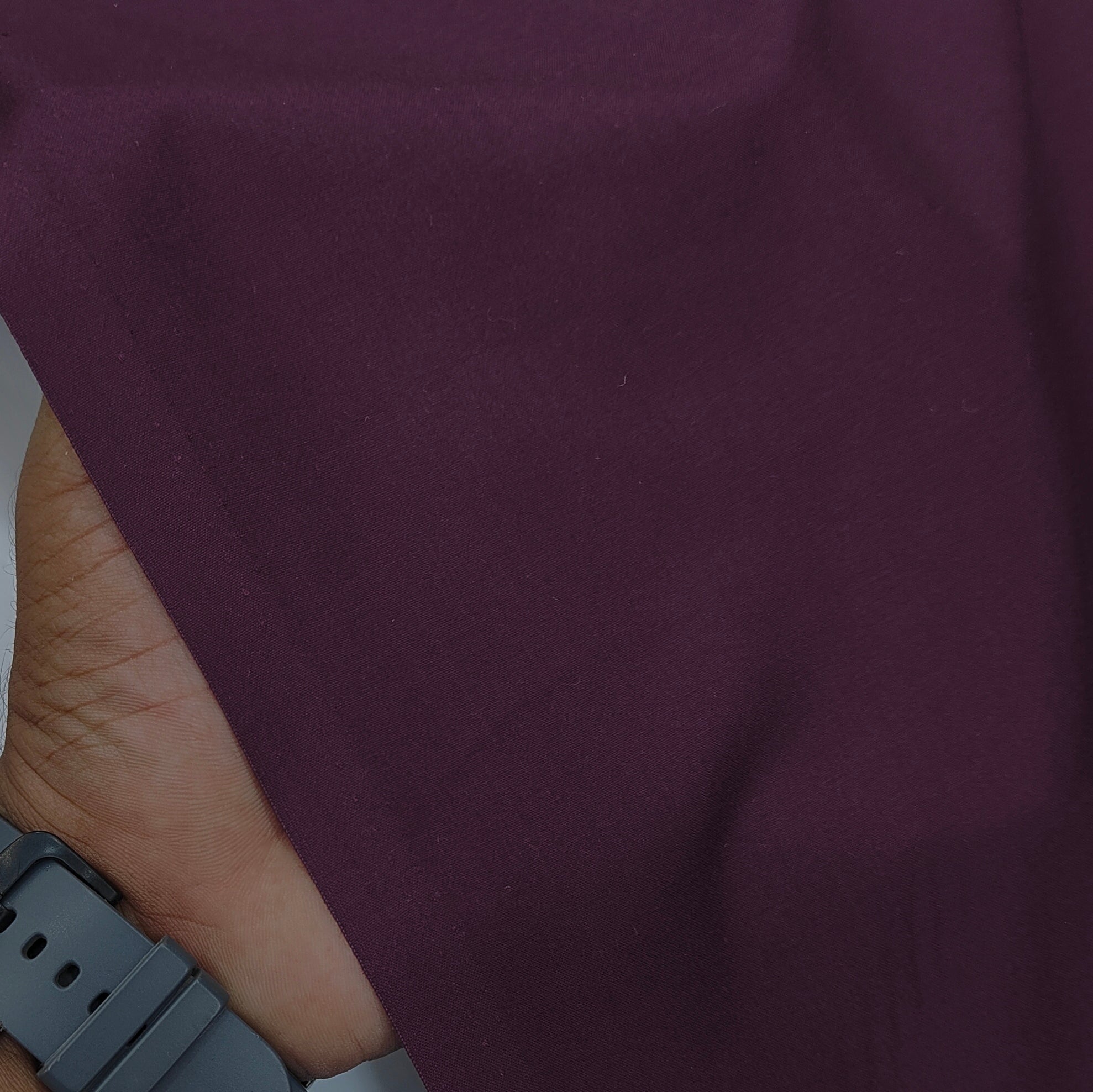 Pant Shirt Combo Siyaram Black Matti Trouser With Dark Wine Plain Poly Viscose Shirt Fabric